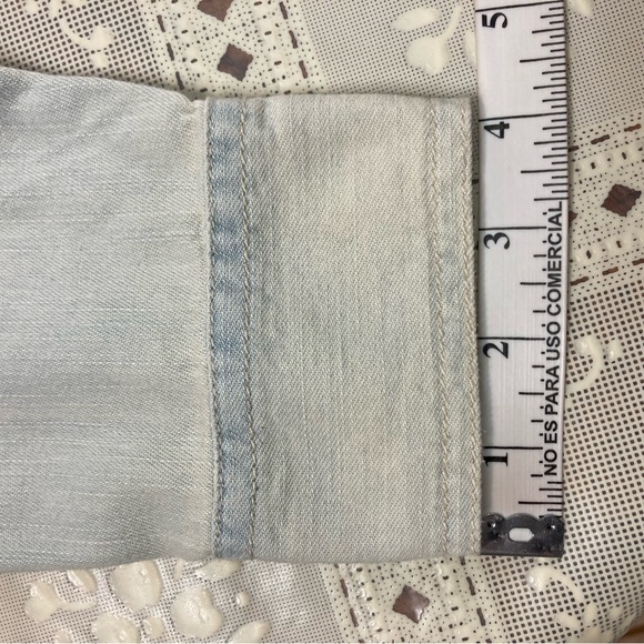 Dkny Women's Blue Button Down Shirt with Gradient Effect NWT - Picture 7 of 12